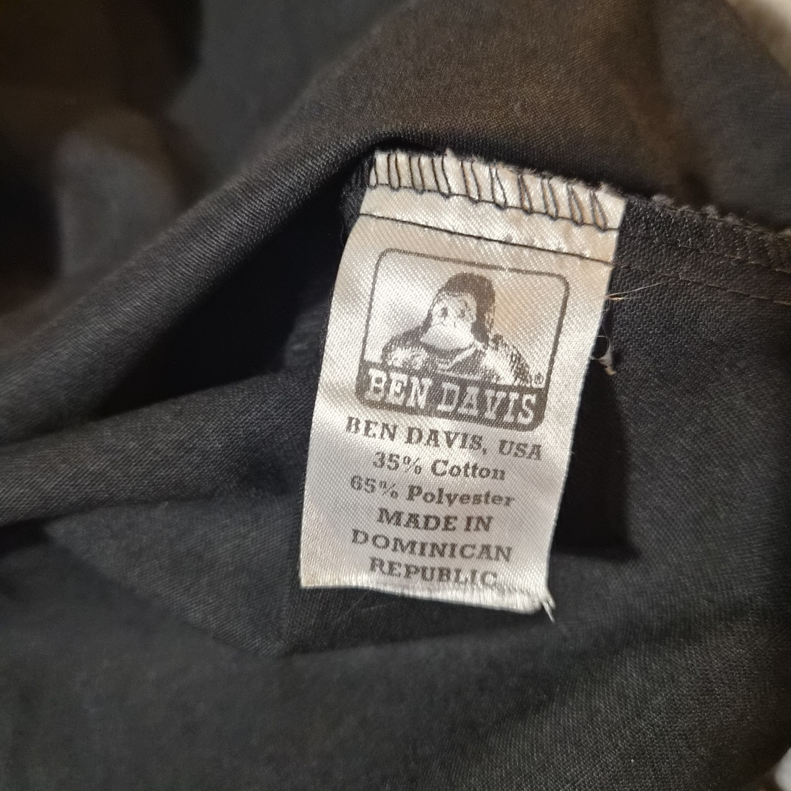 Ben Davis Quarter 1/4 Zip Shirt Black Mens Size XL street skate work gallery