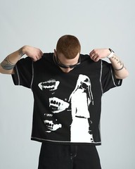 Oversized T-shirt OGONPUSHKA Chix black