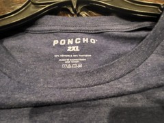 Poncho Silver King Outdoors Graphic T-Shirt 2XL Steel Blue Sort Sleeve