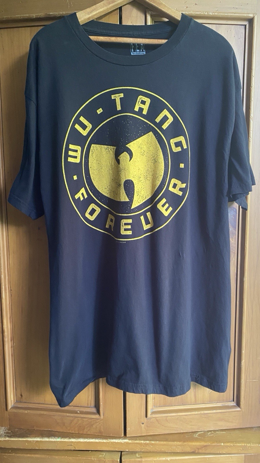 Wu-Tang Forever T-Shirt Adult XL Black W Yellow Logo Rap Music Concert Cotton gallery