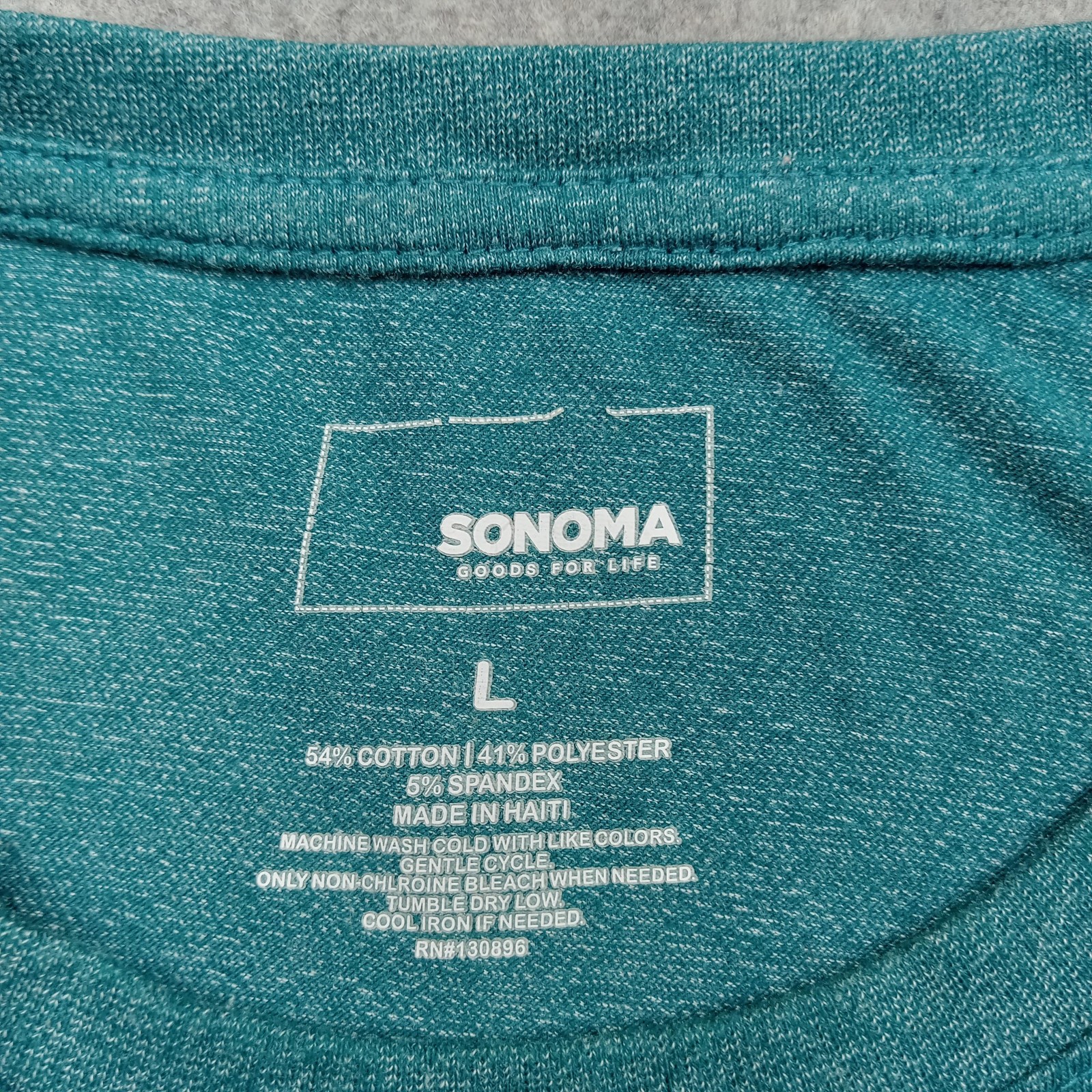 Sonoma Shirt Mens Large Goods For Life Green Heather Stretch Crewneck Tee Casual gallery