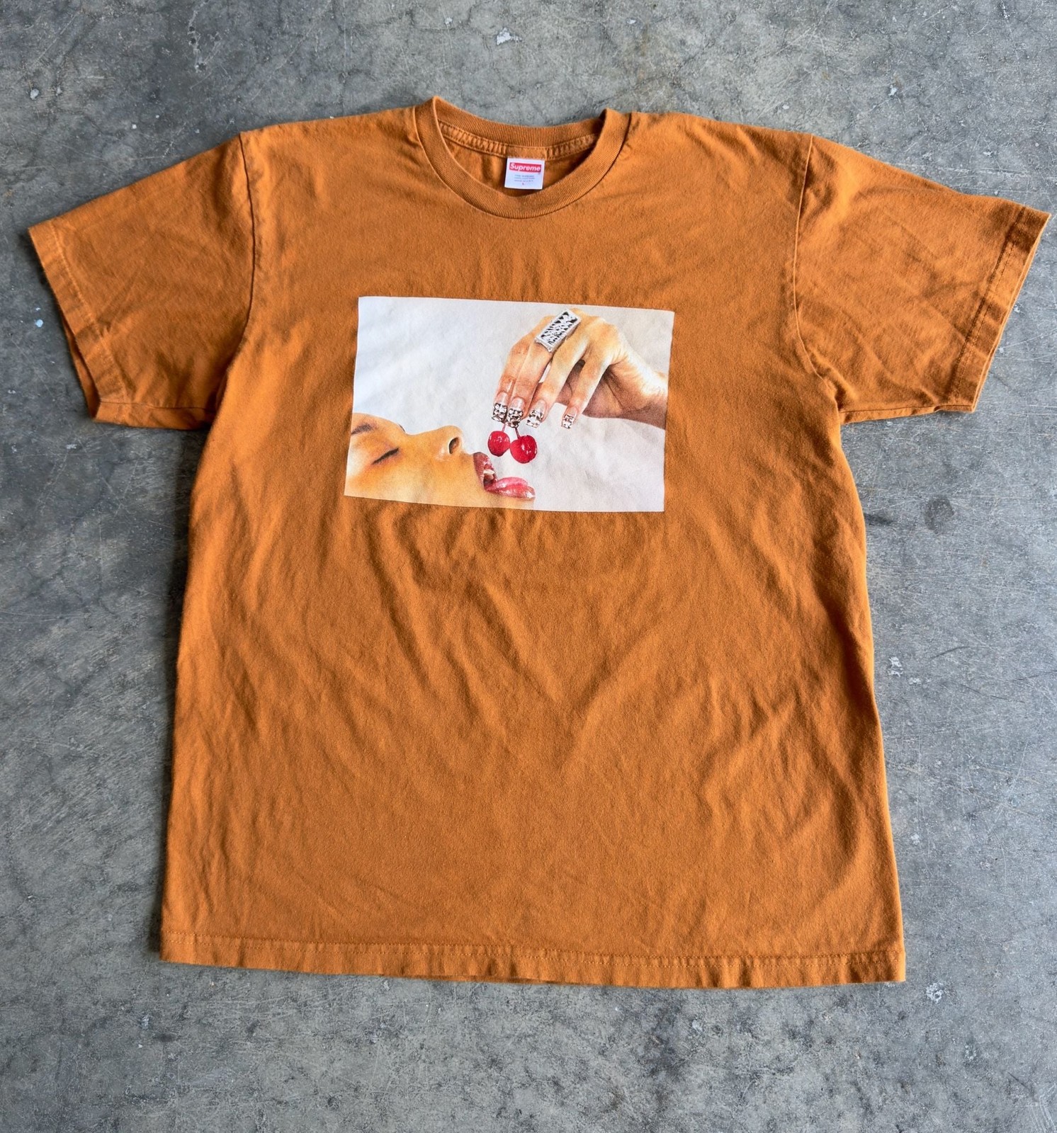 Supreme Cherries Burnt Orange Tee Shirt gallery