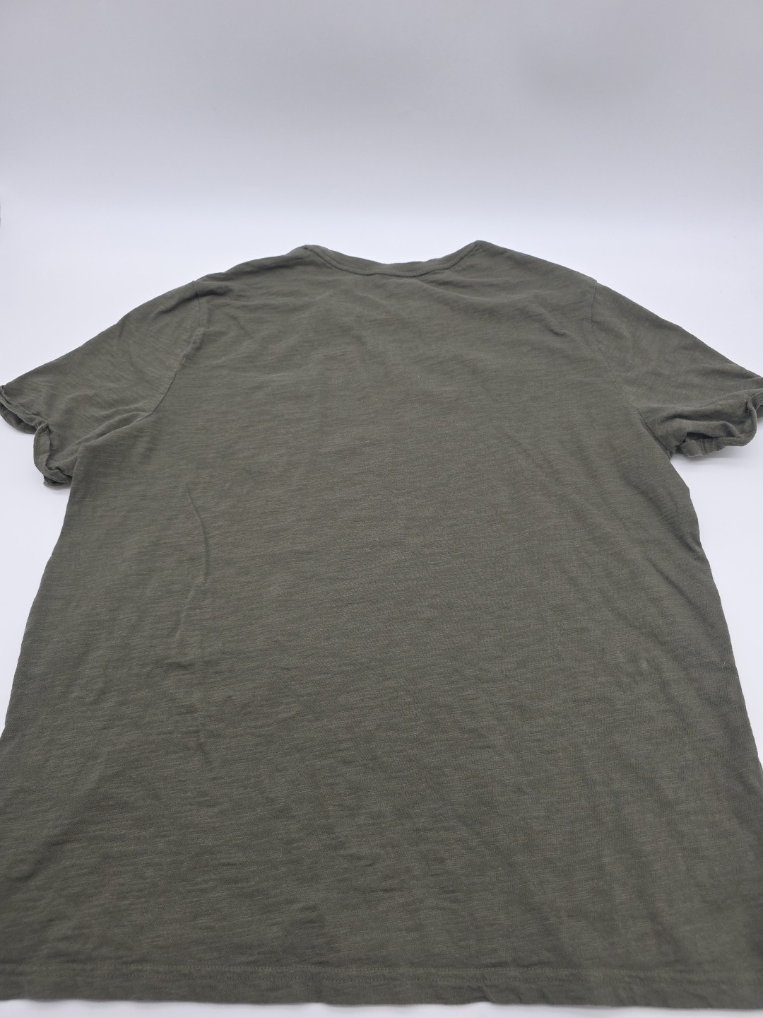 Express T-Shirt Men L Green Pocket Solid Cotton Tee. #46148 gallery