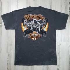 NWOT Wrangler Rodeo Crinkle Custom Bleach Dyed Graphic T-Shirt Men’s Size XXL