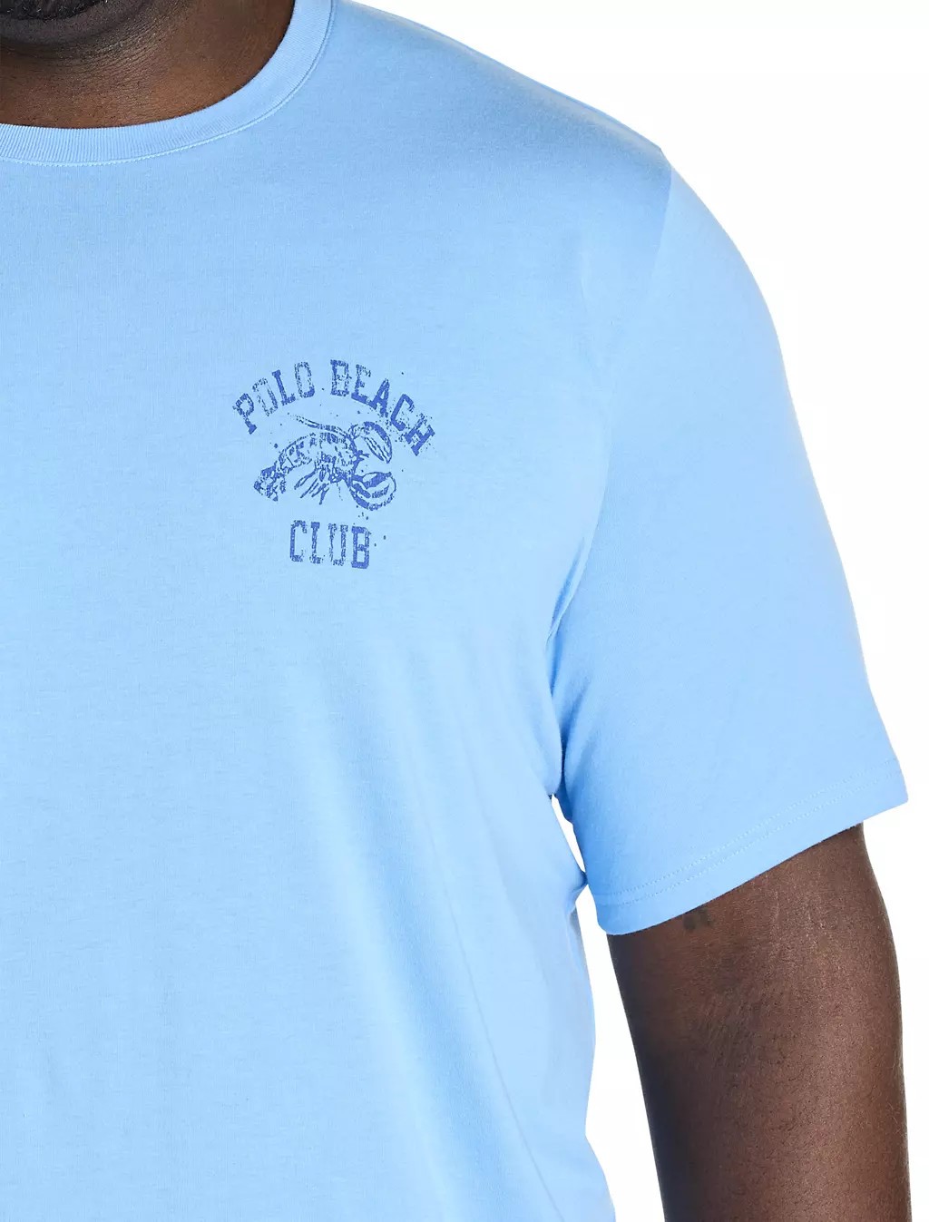 Polo Ralph Lauren Mens Beach Club Logo Lounge T Shirt in Chatham Blue Sz 1X gallery