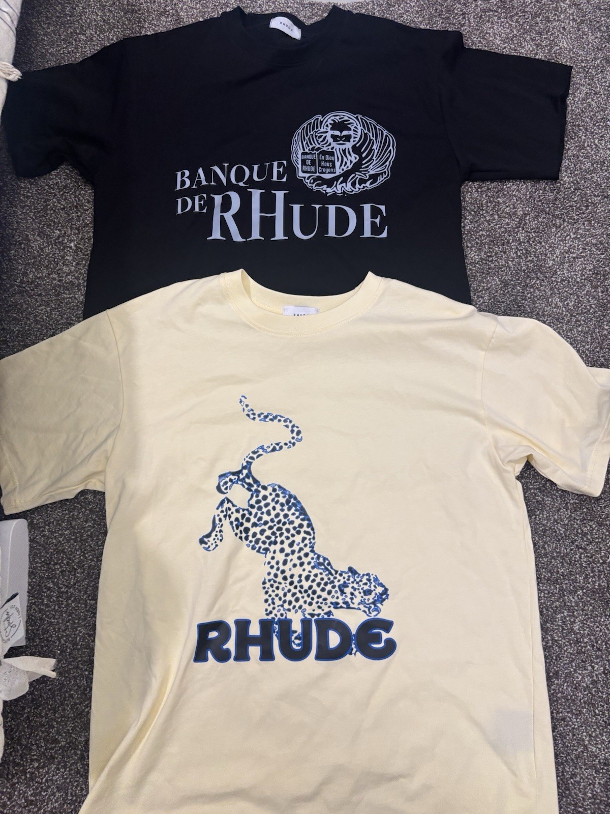 RHUDE Men's tshirt SIZE S (pair of 2) gallery