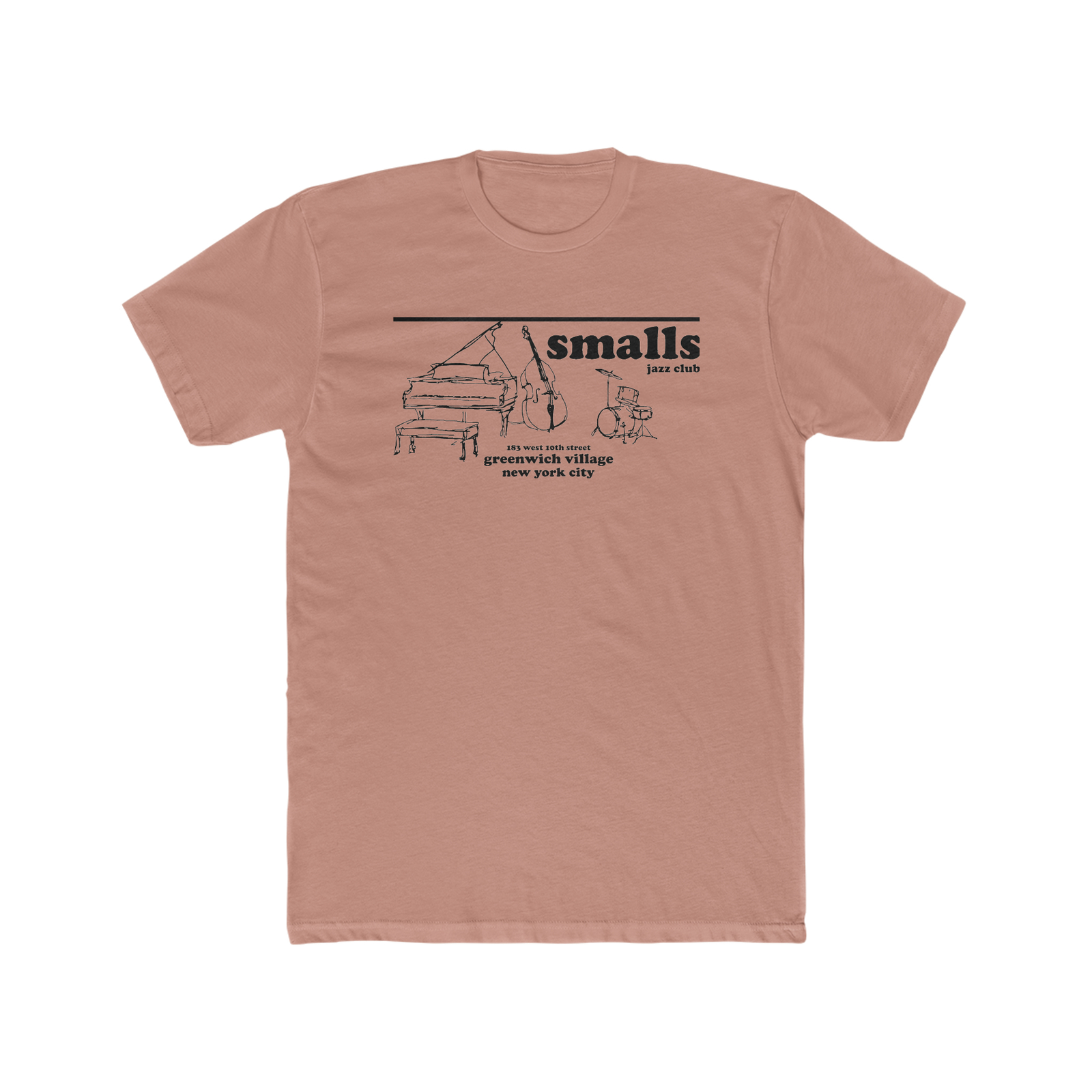 Small's Jazz Club NYC Jazz Restaurant Cotton Crew Tee gallery