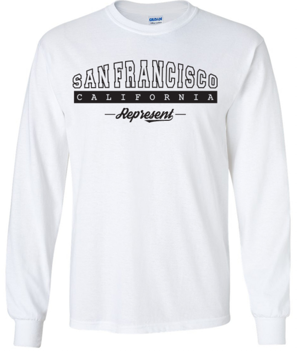 San Francisco California State T-Shirt Long Sleeve Graphic Tees Unisex Apparel gallery