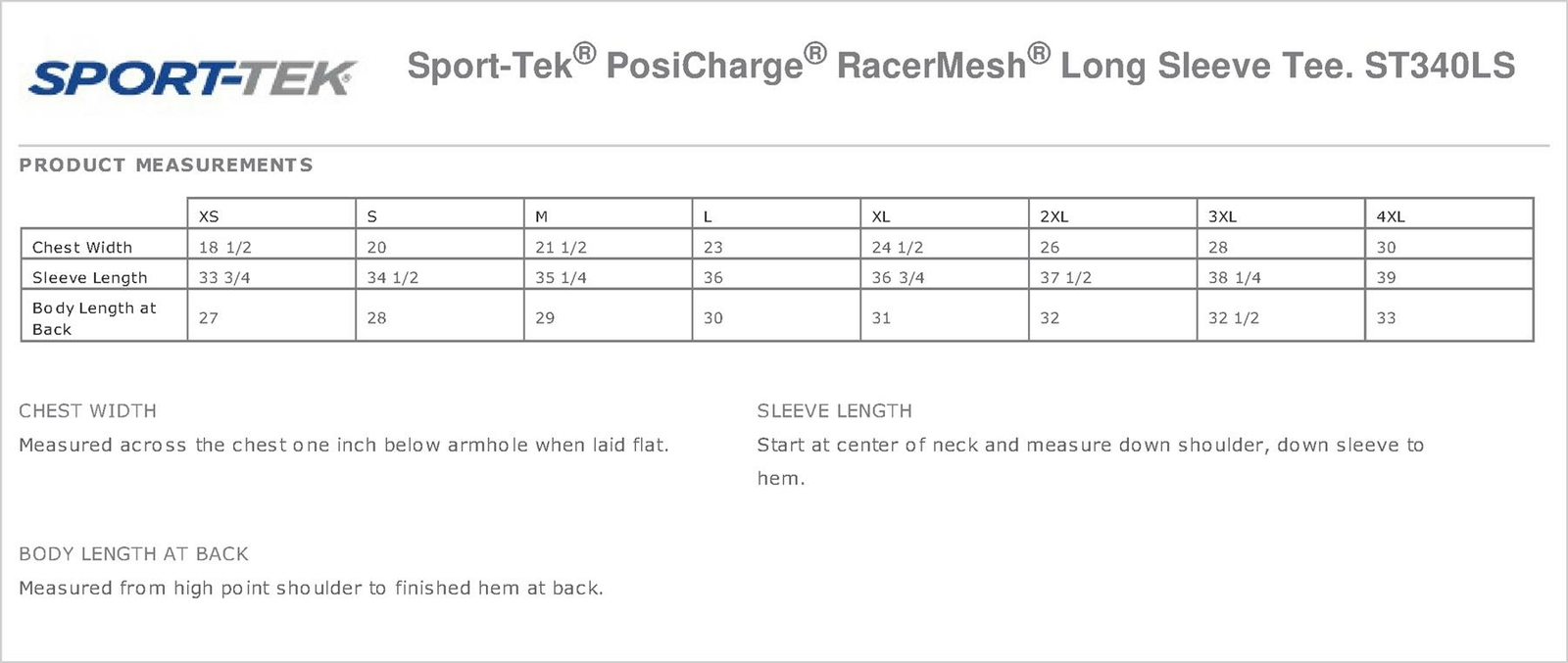 Sport-Tek Men's Dry-Fit RacerMesh Moisture Wicking Long Sleeve T-Shirt ST340LS gallery