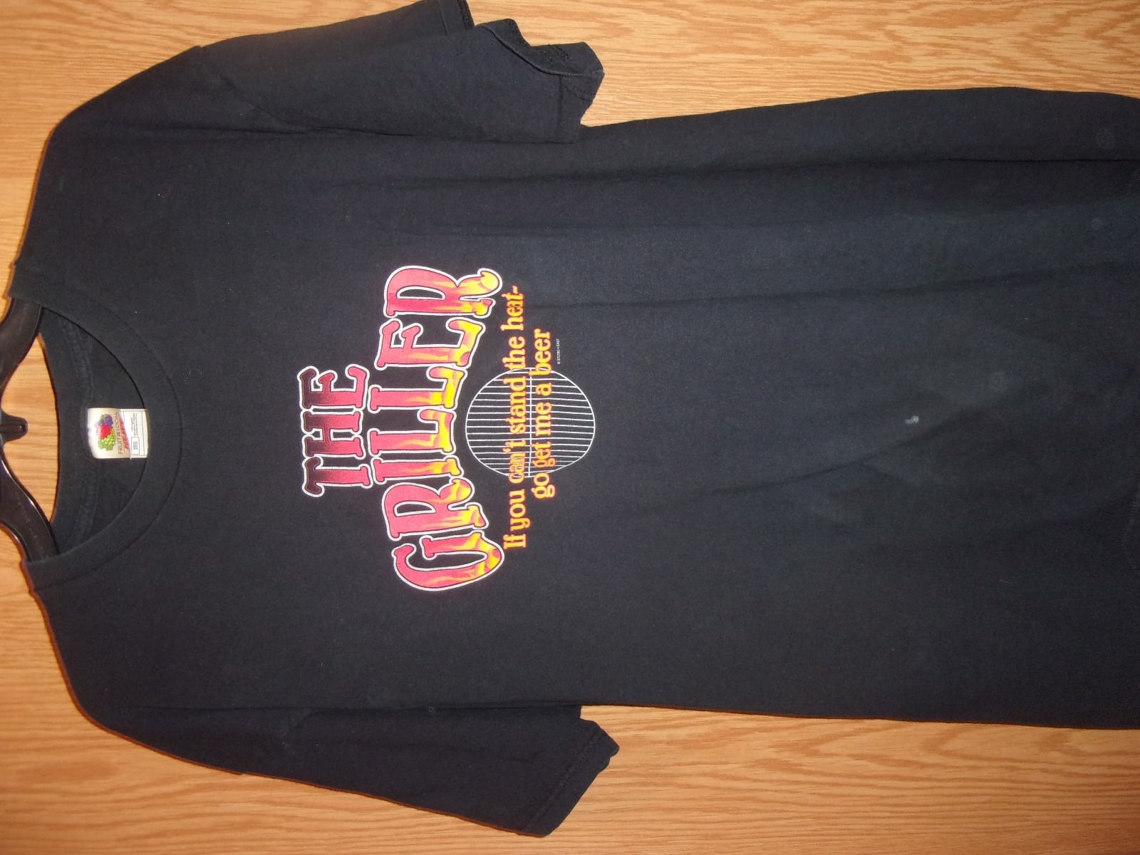 Cookin Out the Griller if you cant stand the heat go get me a beer black 2XL tee gallery