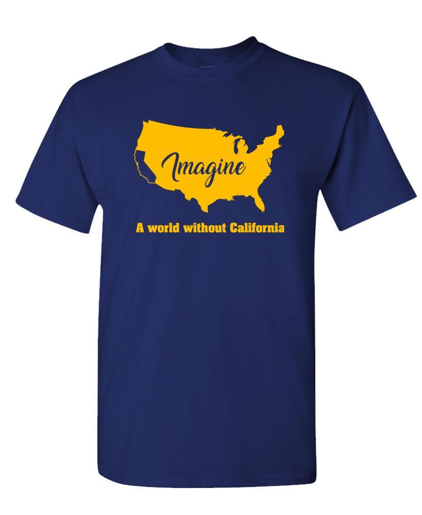 IMAGINE NO CALIFORNIA - Unisex Cotton T-Shirt Tee Shirt gallery