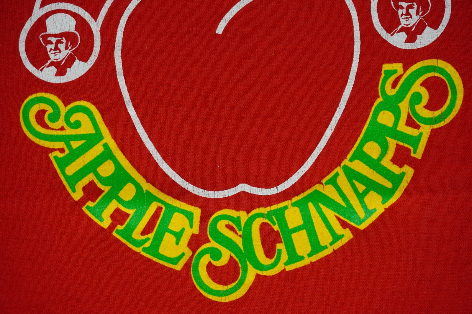 Vintage red Mr. Boston Apple Schnapps liquor shirt tagged large (42-44) gallery