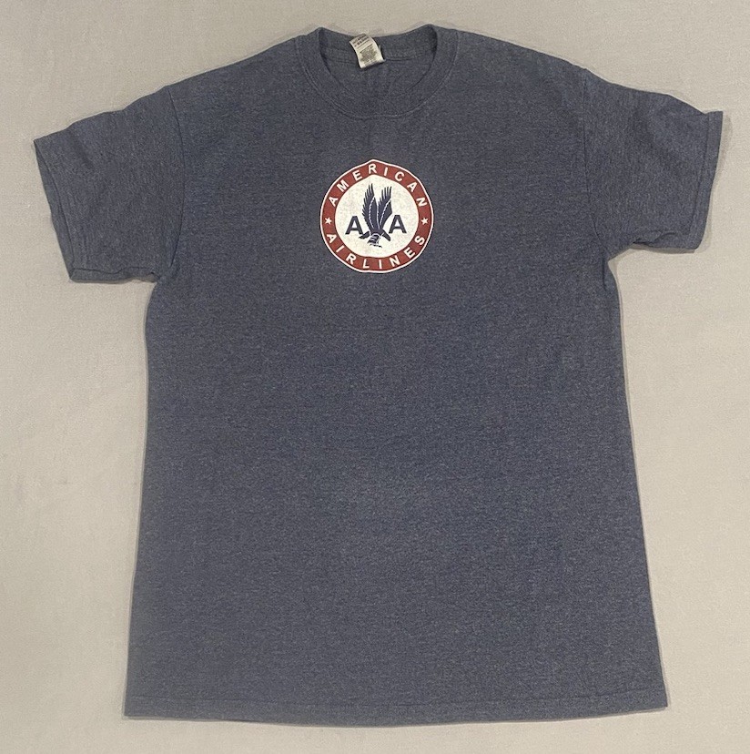 American Airlines Men’s T-shirt M Blue Private Label Ultra Cotton Blend Retro gallery