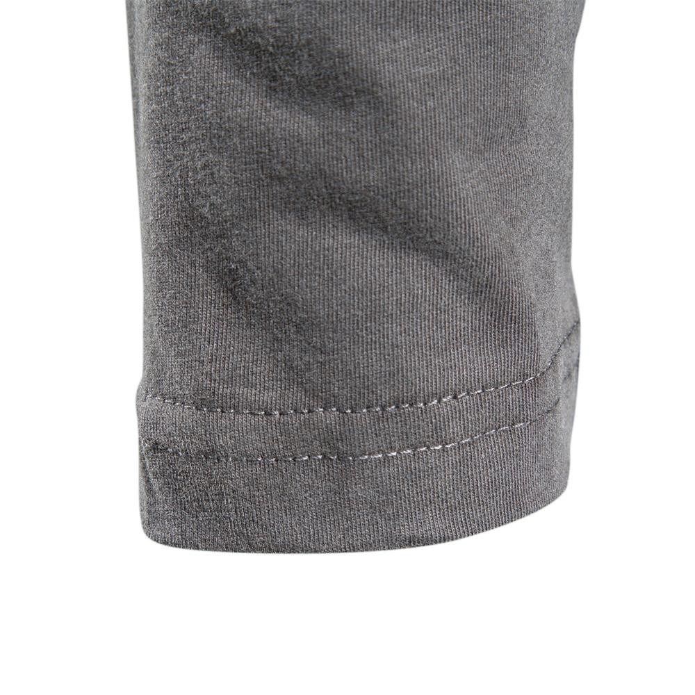 100% Cotton Long Sleeve T Shirt for Men Solid Spring Casual Mens T-shirts High gallery