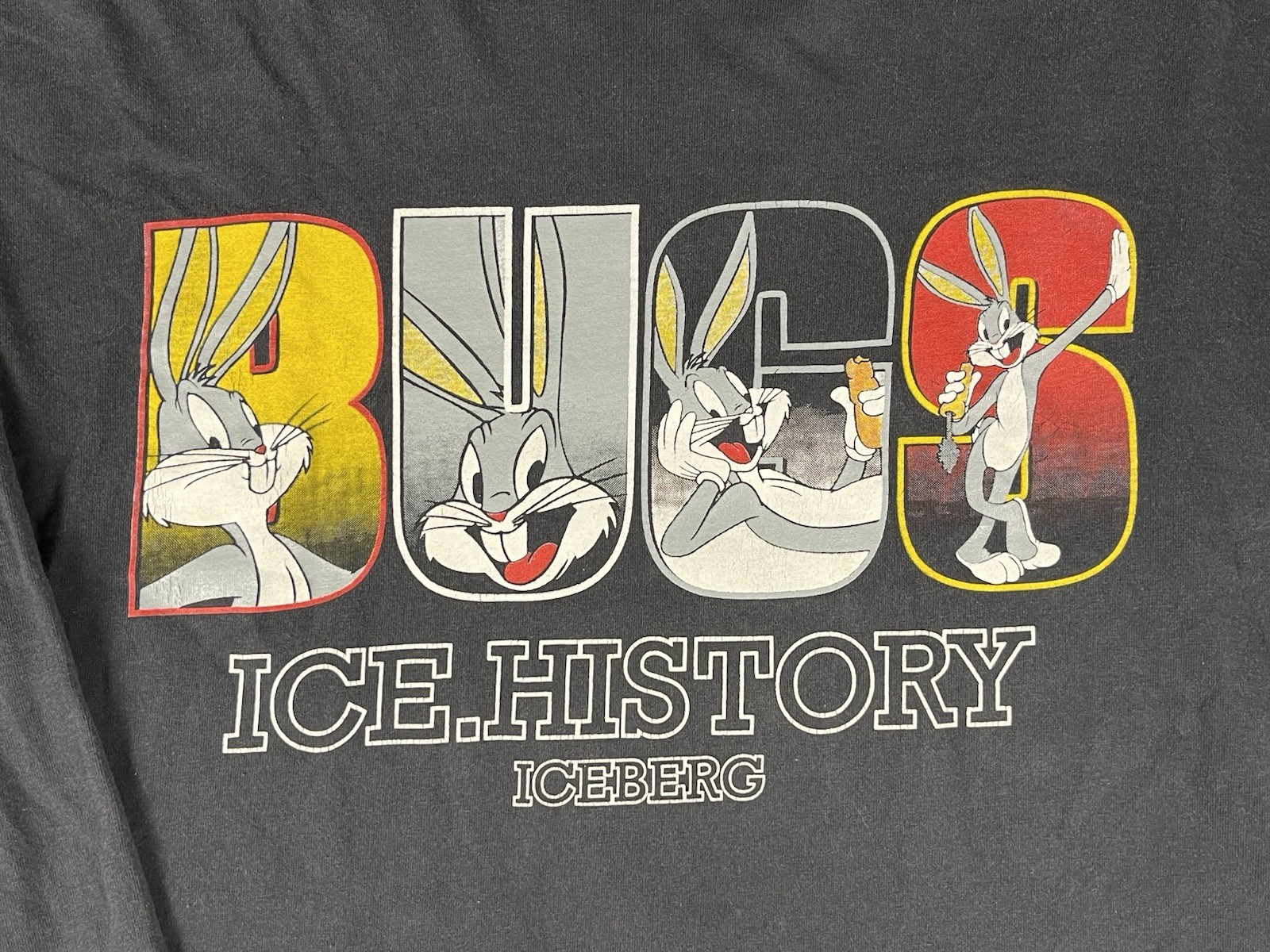 Vintage 90’s Bugs Bunny Looney Toones Iceberg Jeans Long Sleeve LG Double Sided gallery