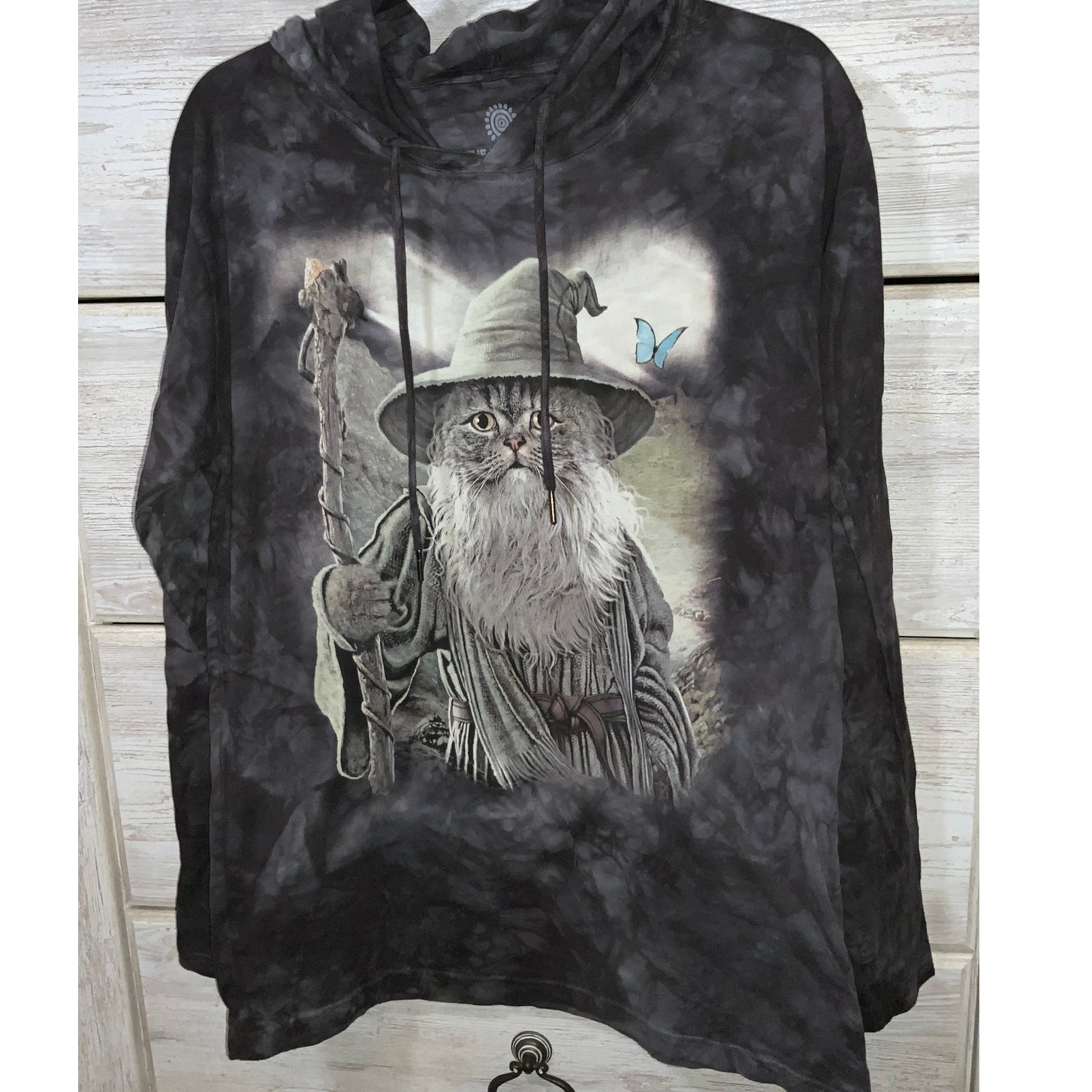 The Mountain Lord of the Rings Gandalf Cat Tie Dye Long Sleeve M gallery