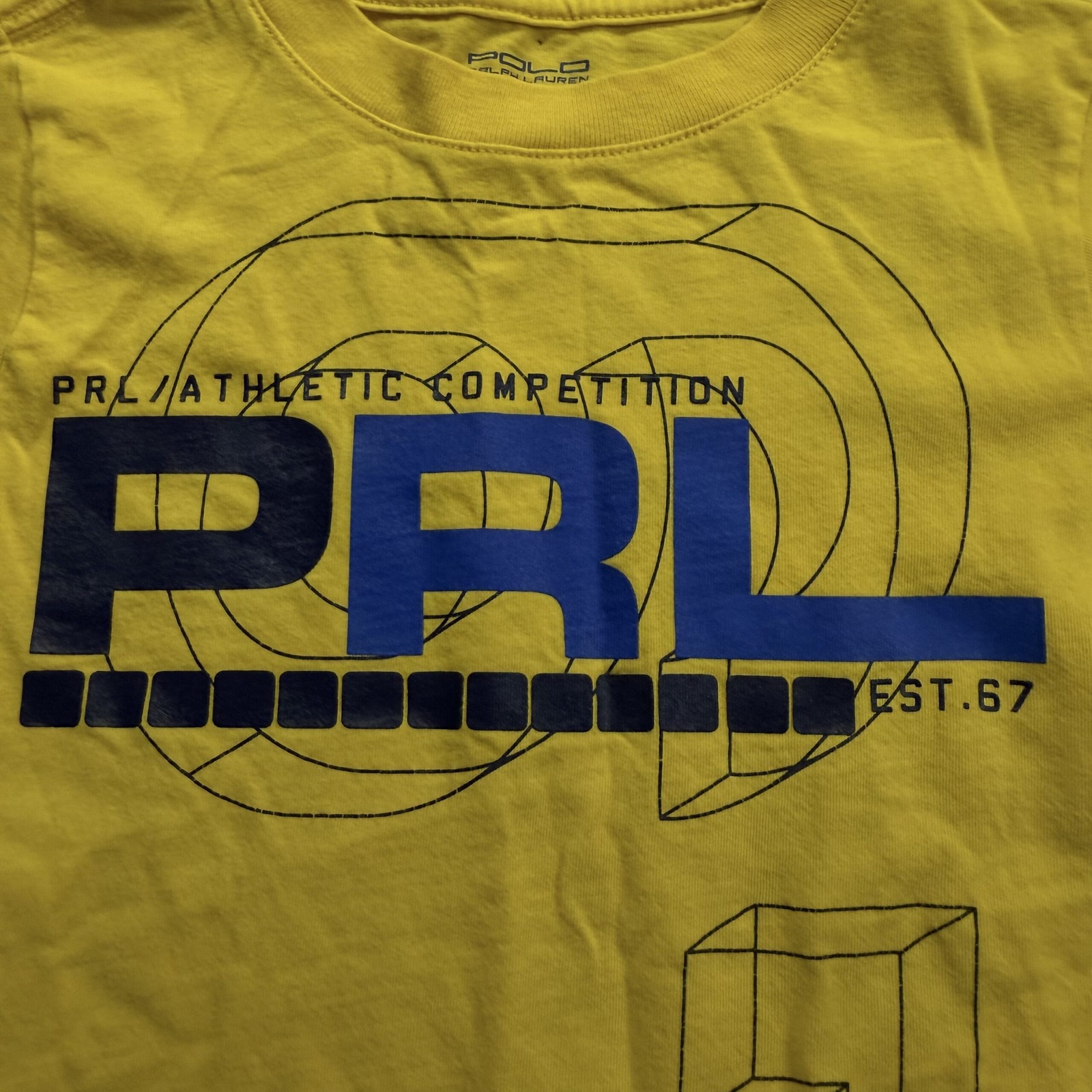 Polo Ralph Lauren Graphic T-shirt Yellow with blue and black graphics 3T