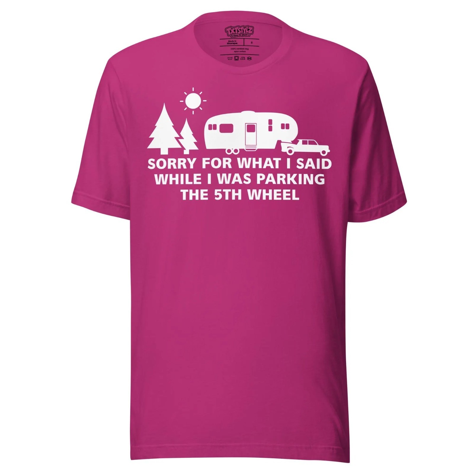 Funny 5th Wheel Parking RV Camper Shirt, Camping Tee, RV Owner Gift T-Shirt gallery