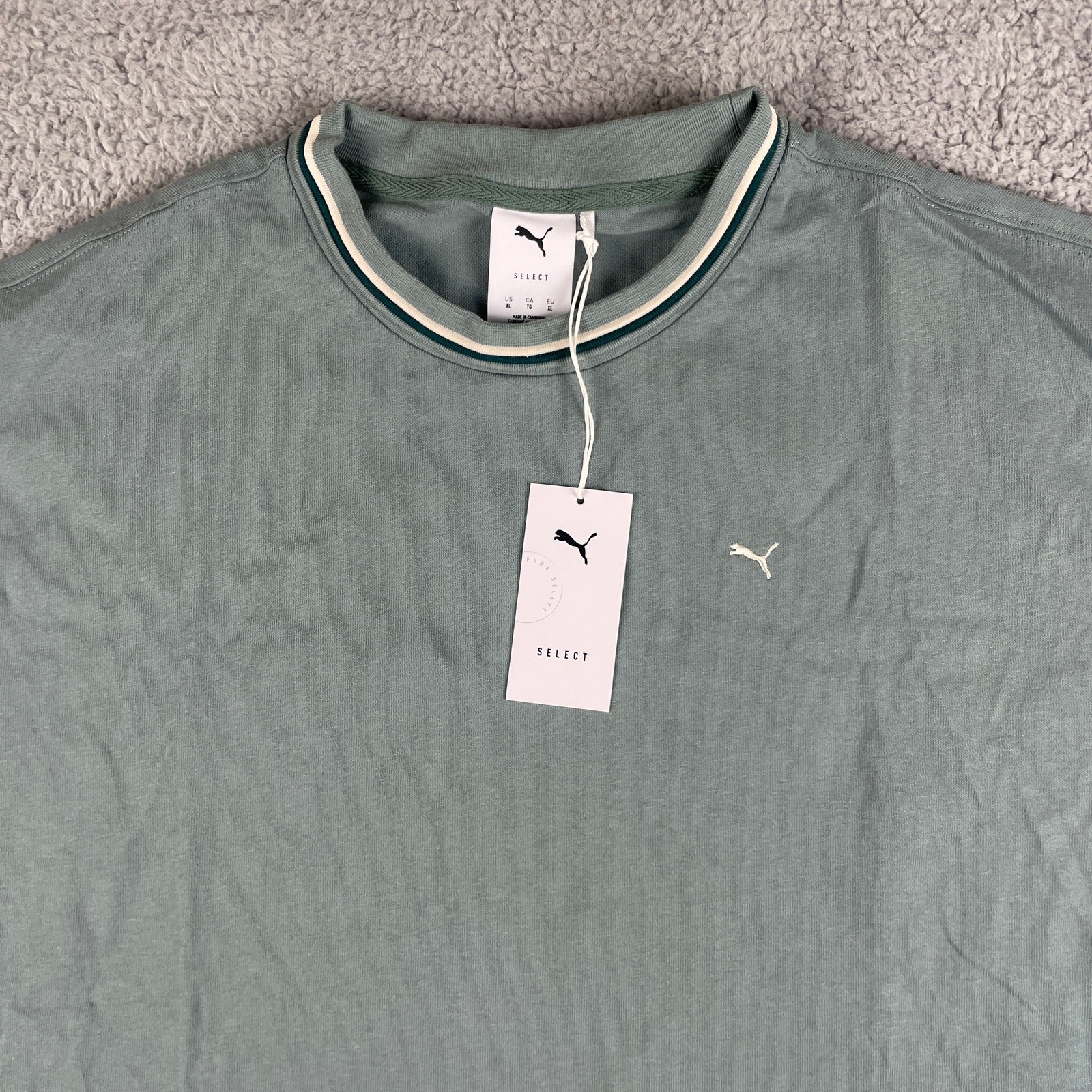 Puma Men's X-Large Green Cotton Elastane Palais Artisan Short Sleeve T-Shirt gallery