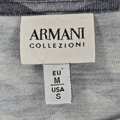 Armani Collezioni Mens Geometric Chevron Long Sleeve Lightweight Shirt
