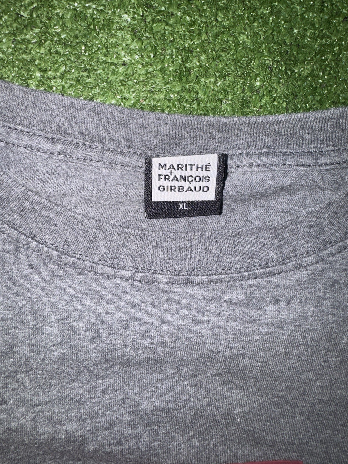 Vintage Marithe Francois Girbaud Y2K Silicon Applique Box Logo Tee XL gallery