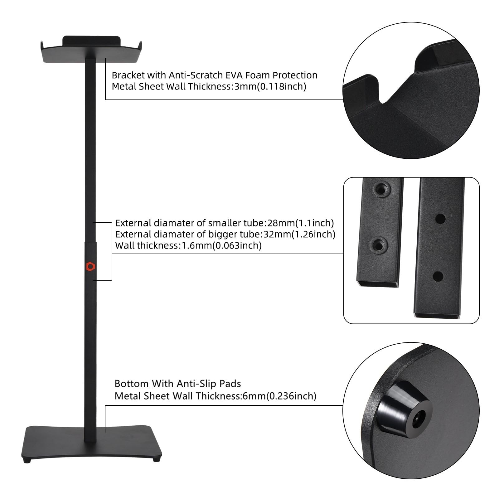 Adjustable Stand Mount Compatible with Bose S1 Pro/ S1 Pro+ Portable Bluetoot…