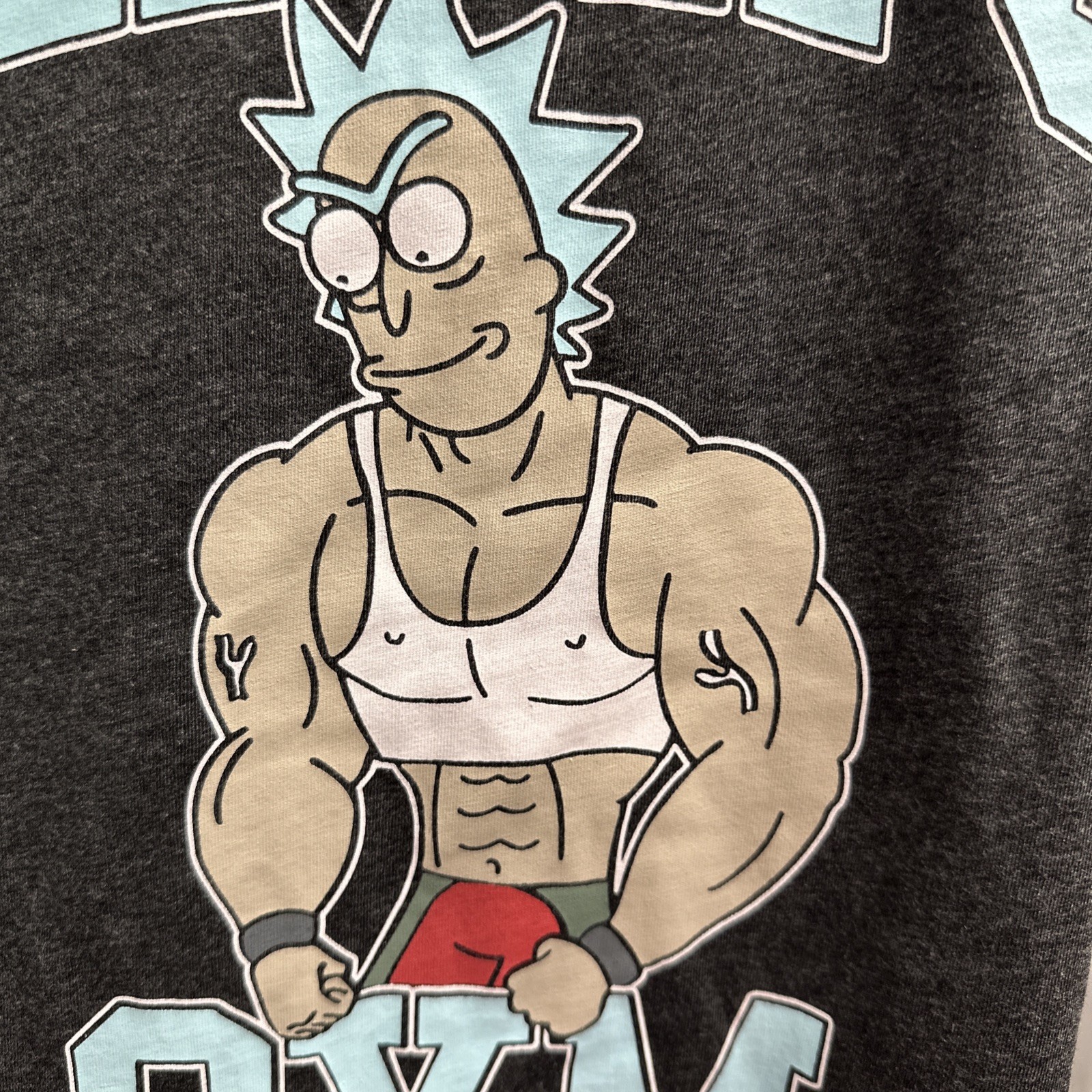 Rick’s Gym Tank Top Mens Large Muscle Tank Sleeveless Gray gallery