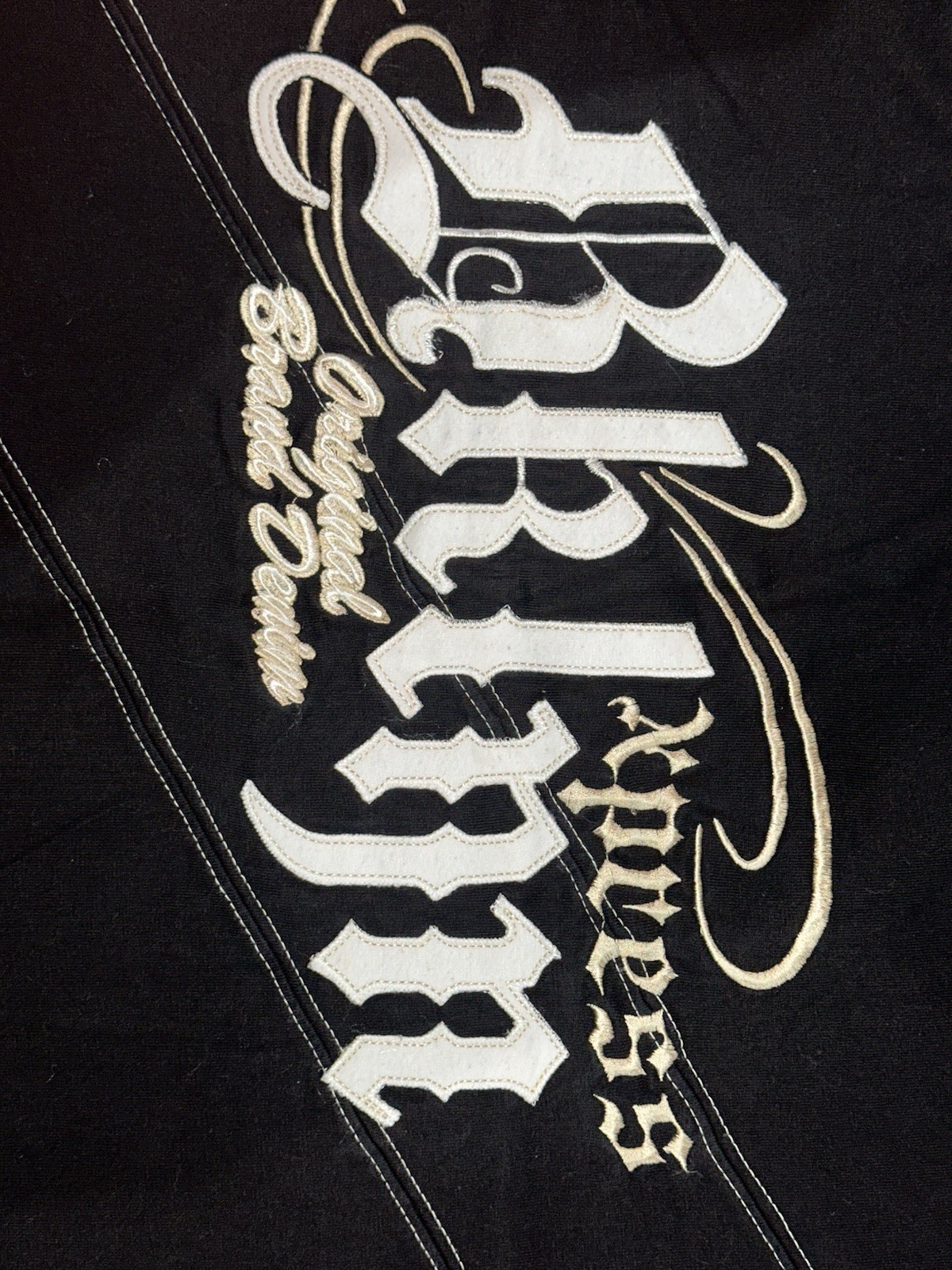 Express Men's XXXL Black Crew Neck Graphic Print Embroidered Cotton T-Shirt gallery