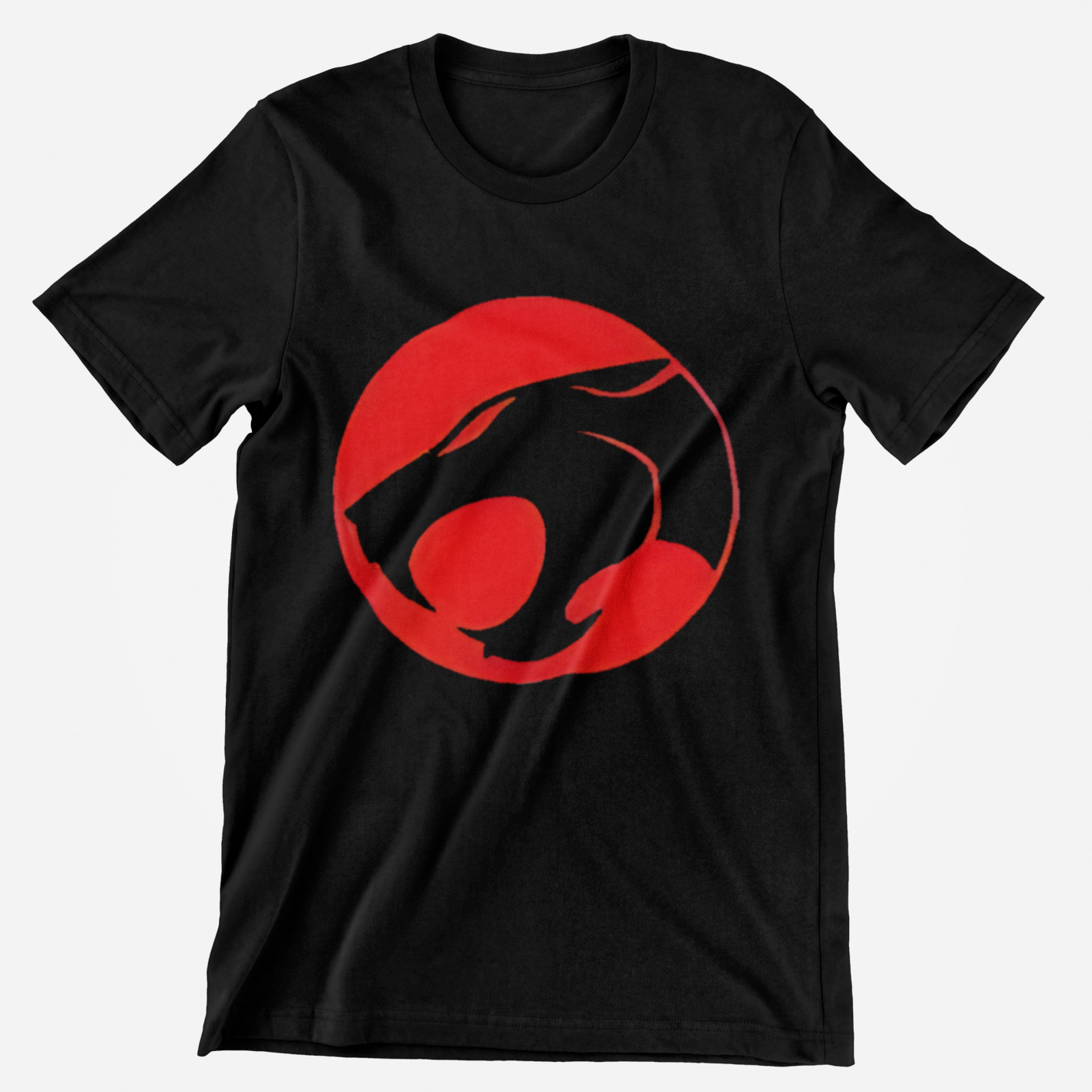ThunderCats Logo T-Shirt Retro 80s Cartoon Lion-O Symbol Red Black Graphic Tee gallery