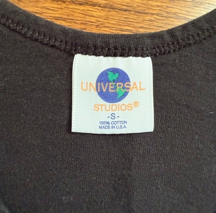 Vintage 90s Universal Studios Florida Neon Logo Souvenir Tank Top USA - Small gallery