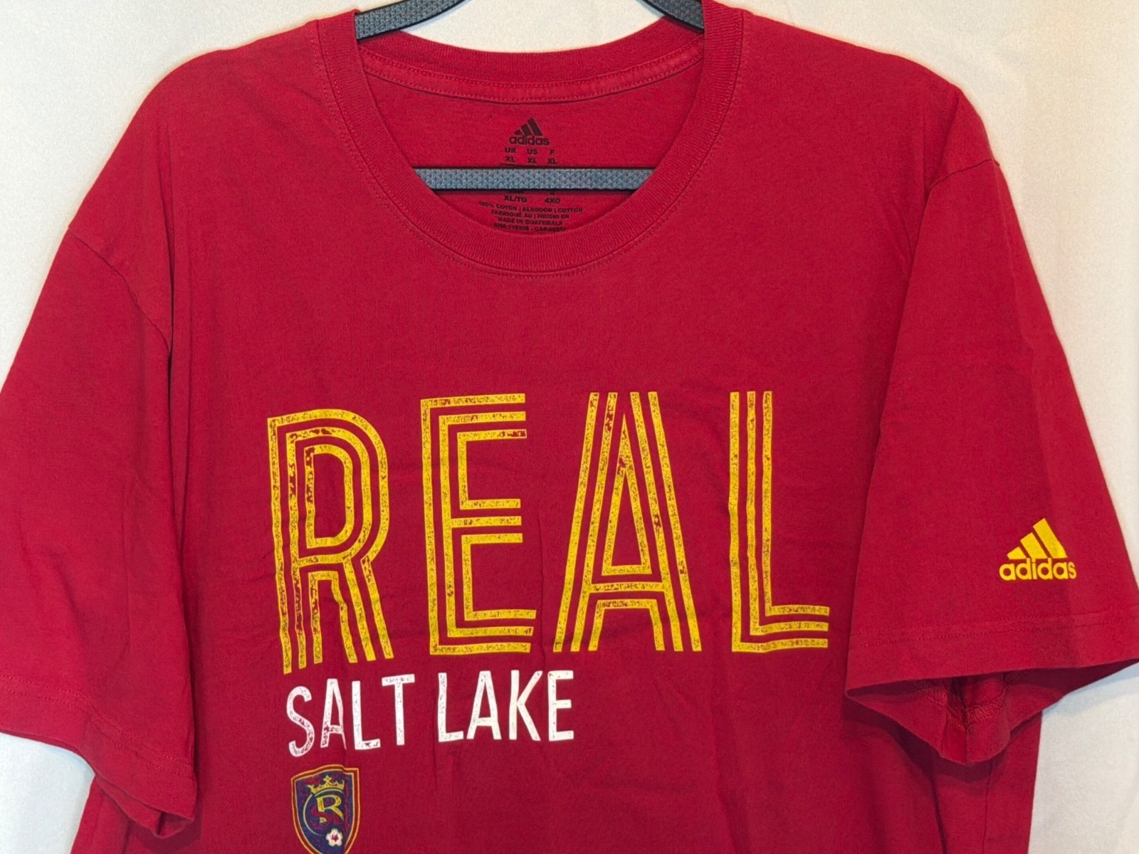 Adidas Real Salt Lake Red T-Shirt XL Short Sleeve Graphic Tee Soccer Fan Apparel gallery