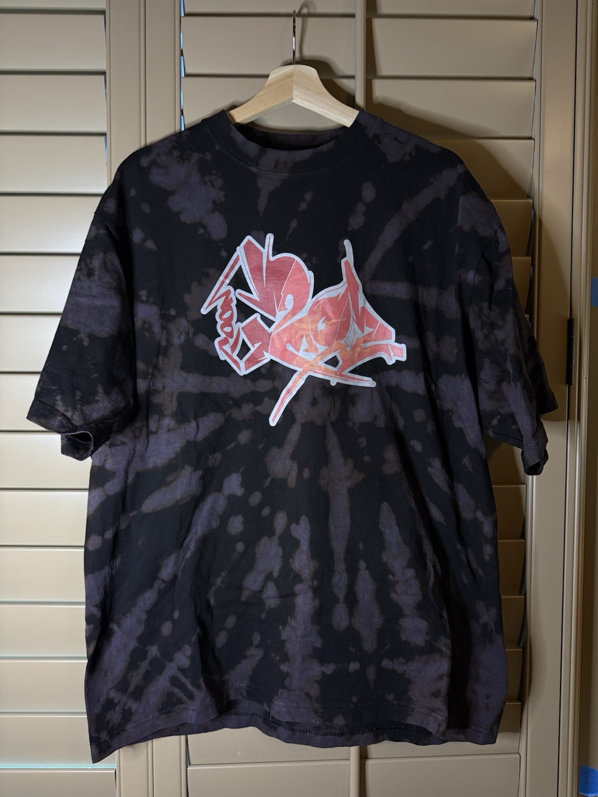 Knock2 Room 202 Shaka Wear Black T-Shirt (Custom Dyed) – XL