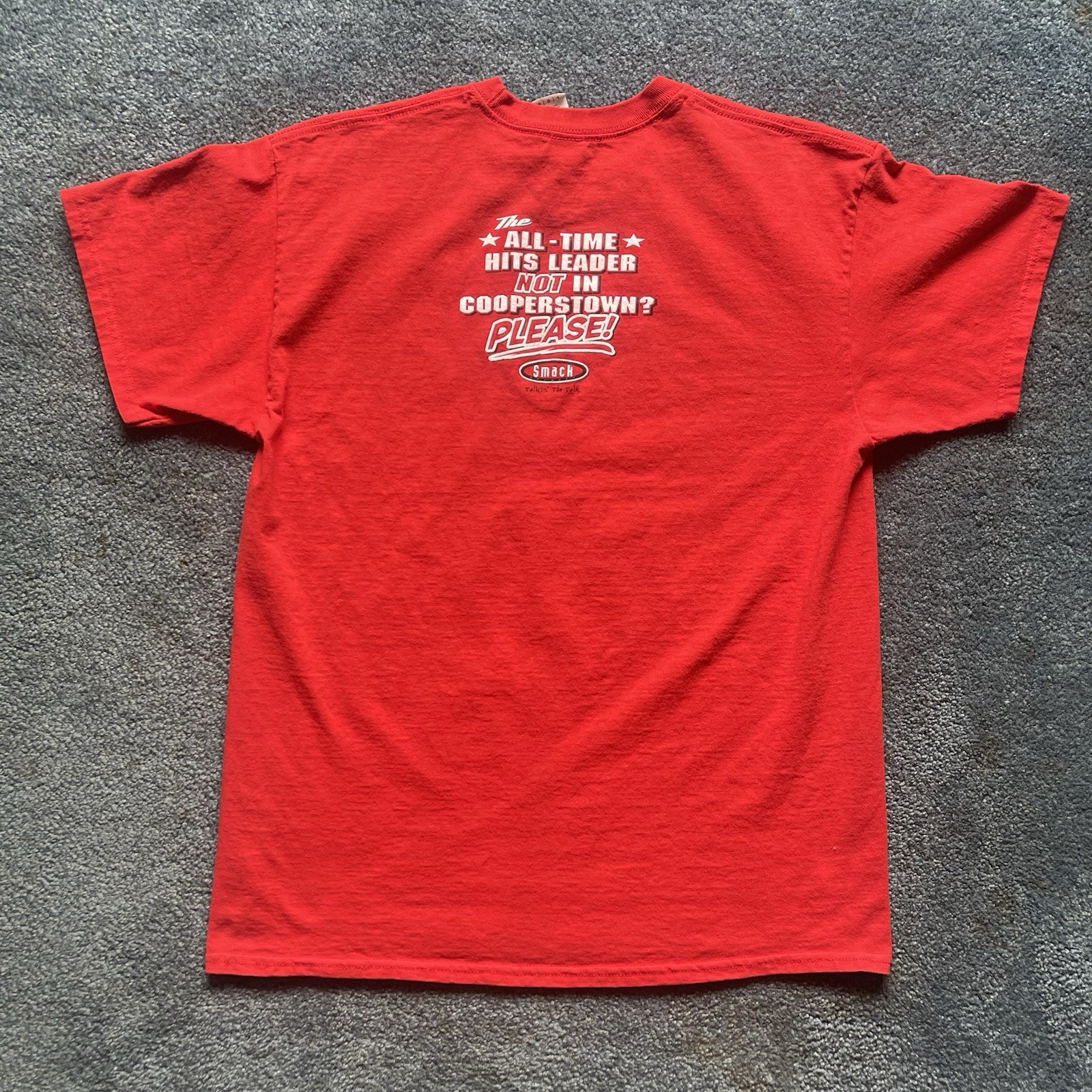 Pete Rose T-Shirt Men's Lg Double Sided Cincinnati Reds MLB Vote Pete Into HOF gallery