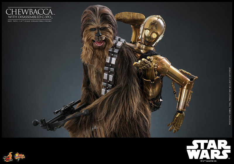 Star Wars Chewbacca with Disassembled C-3PO 1/6th Scale Figure 2025 Hot Toys New