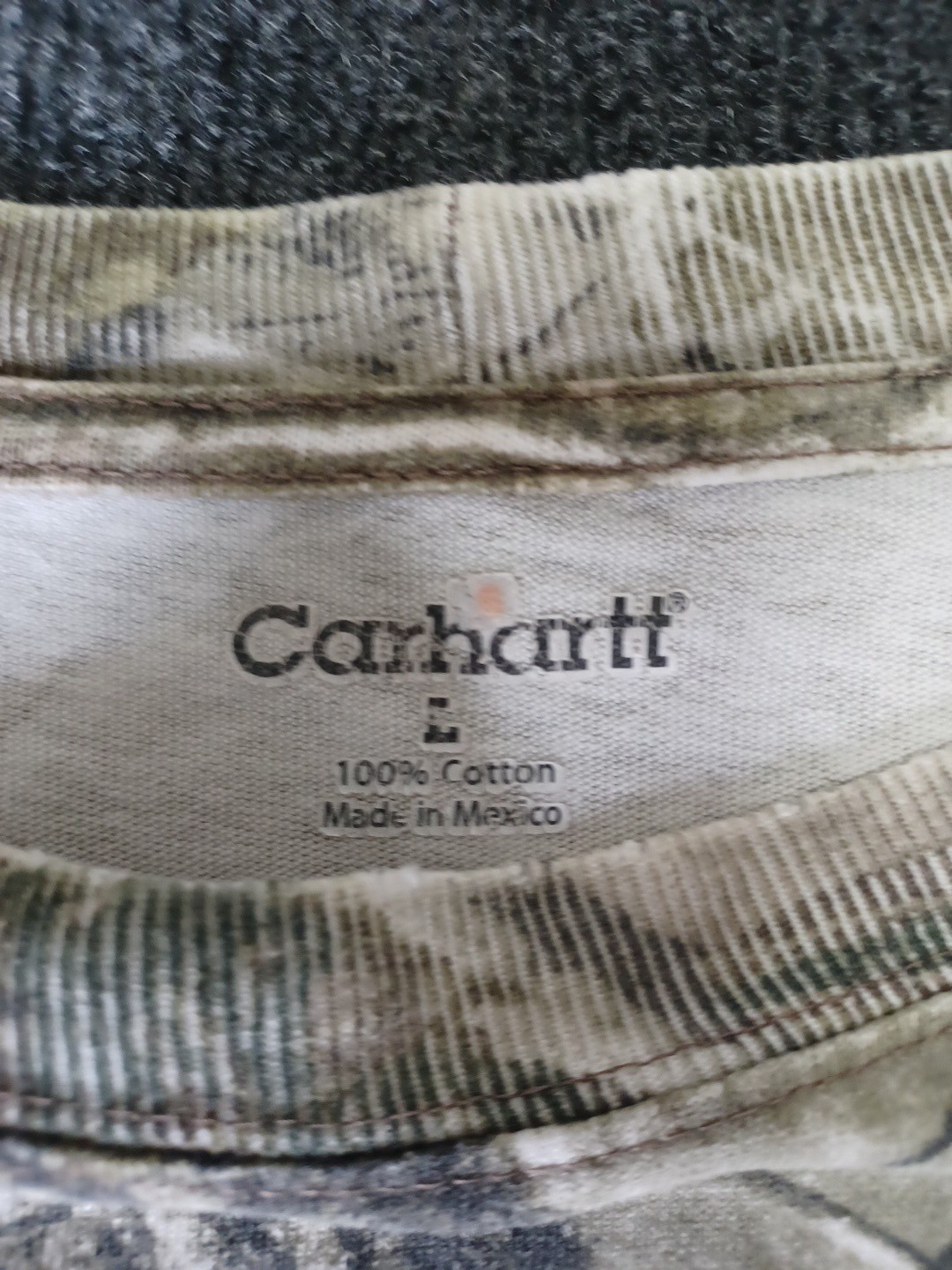 Carhartt Mens Large Long Sleeve Camouflage Realtree Tee Shirt gallery