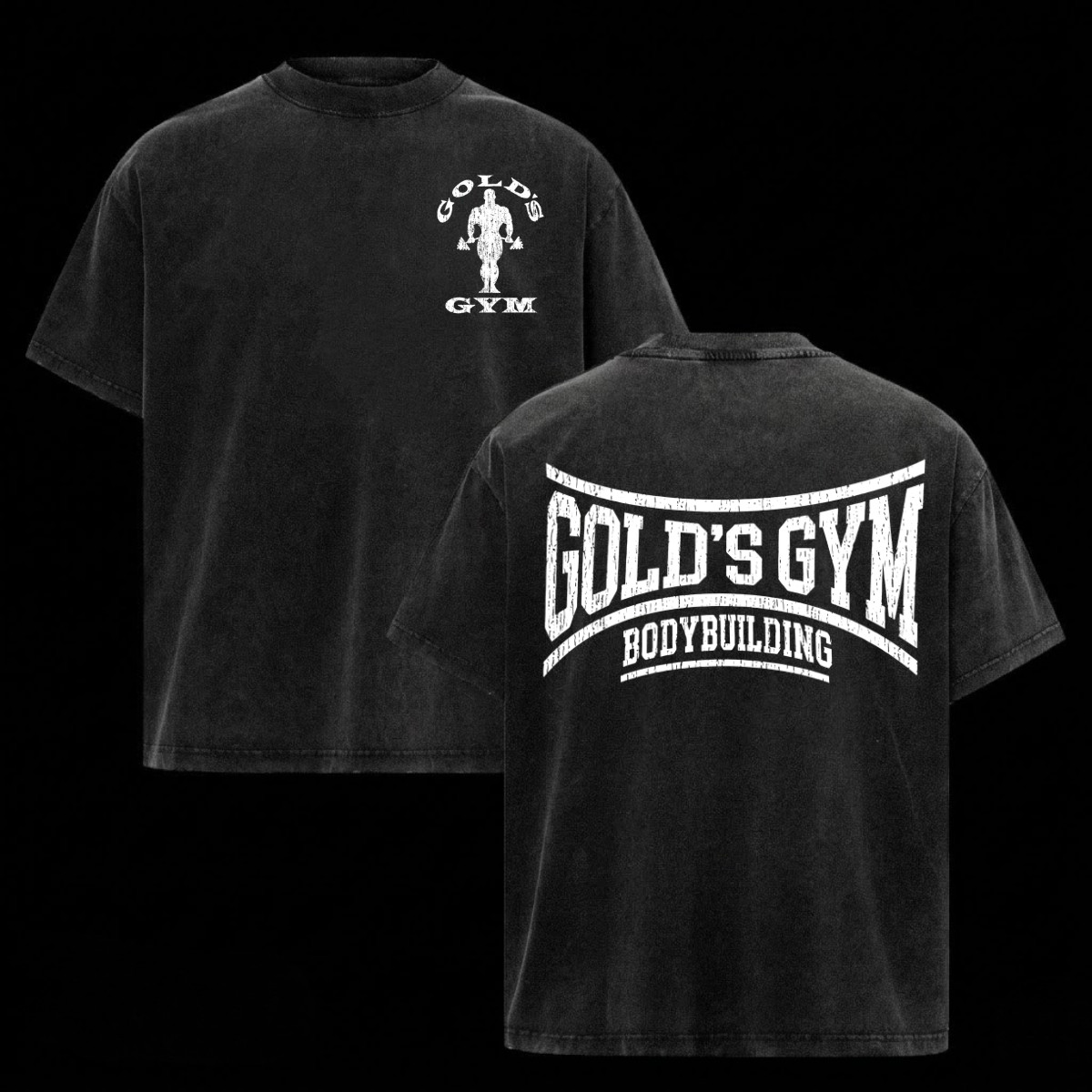 (Collection) Gold's Gym Shirt Heavy Cotton Bodybuilding Gym Shirts For Men Top gallery