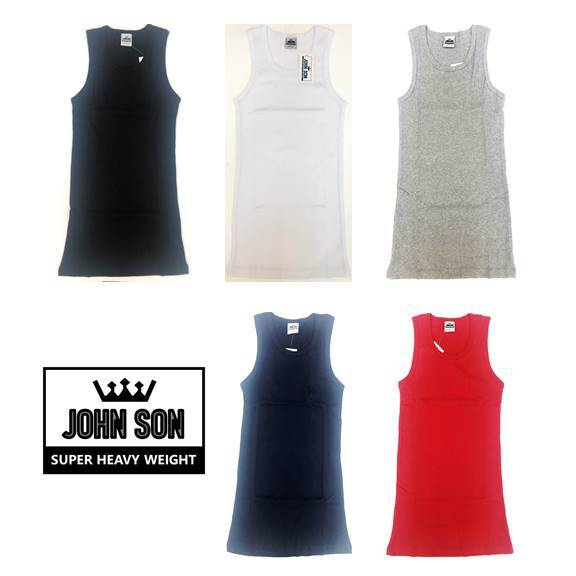 Plain Men's Round Tank Top [JOHN SON] Muscle Shirt Super Heavy Weight [ M-3XL ] gallery