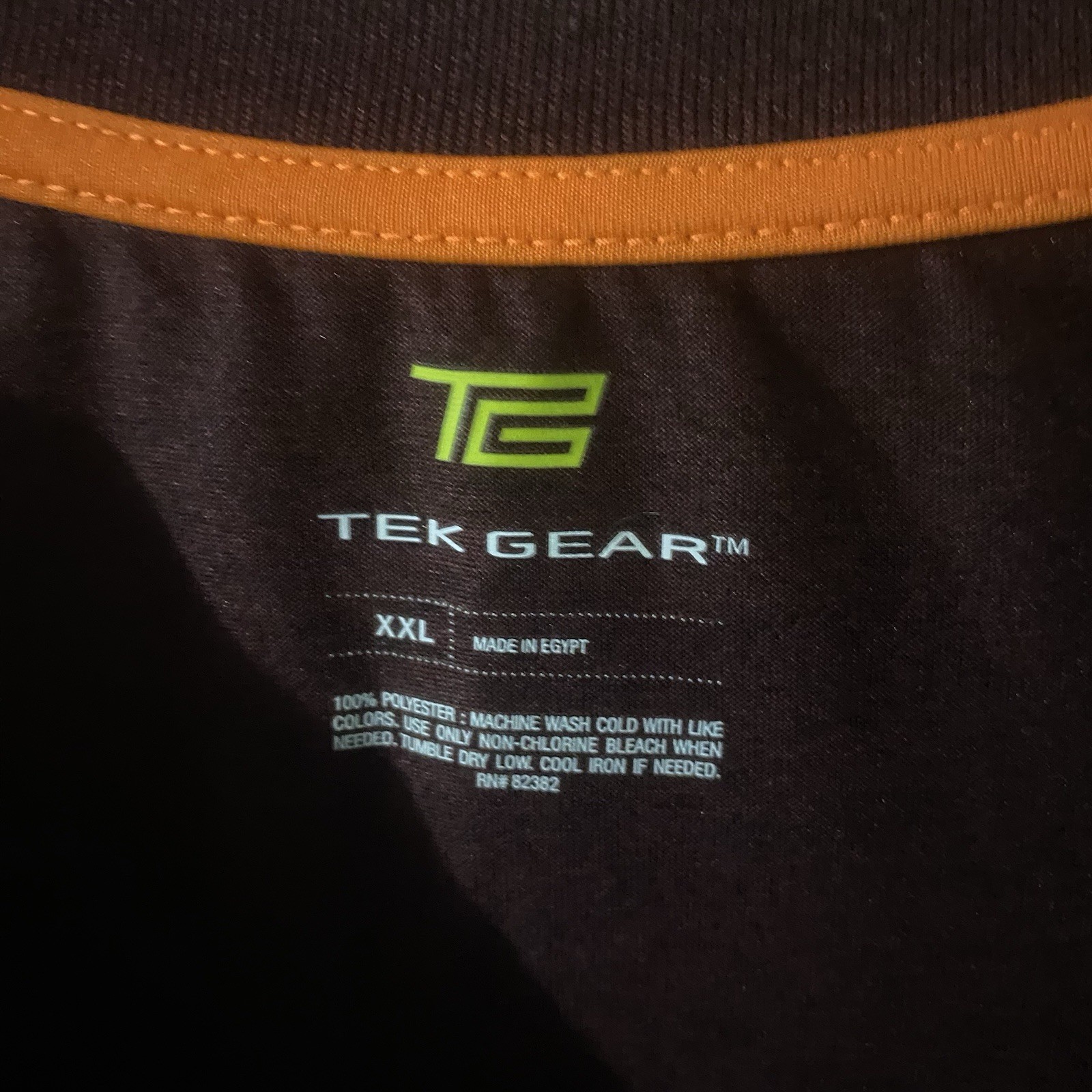 Tek Gear Athletic Shirt Men's Size 2X Burgundy Short Sleeve Polyester Dry Tek gallery