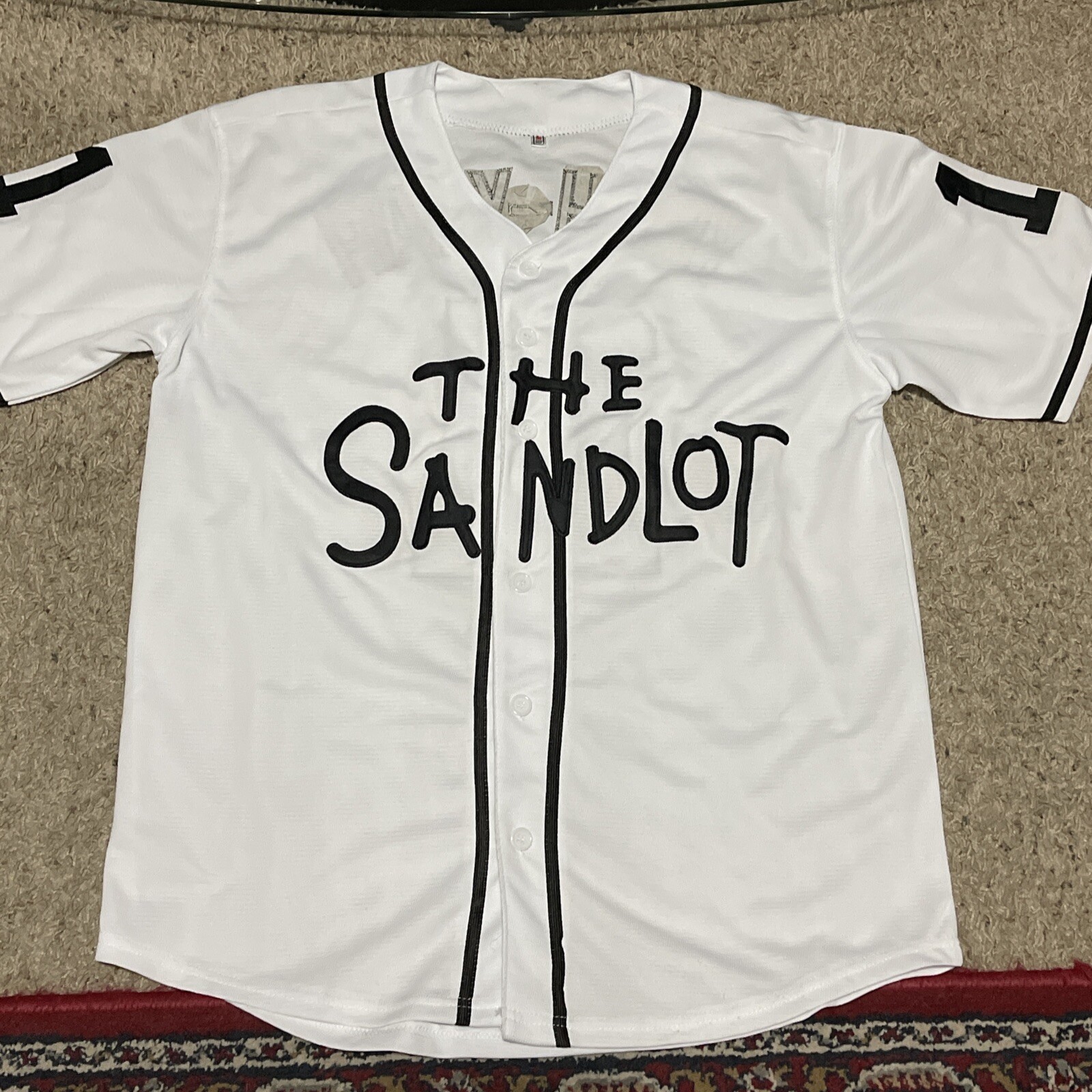 The Sandlot Baseball Jersey Yeah-Yeah # 11 Button Down All Stitch Shirt Medium gallery