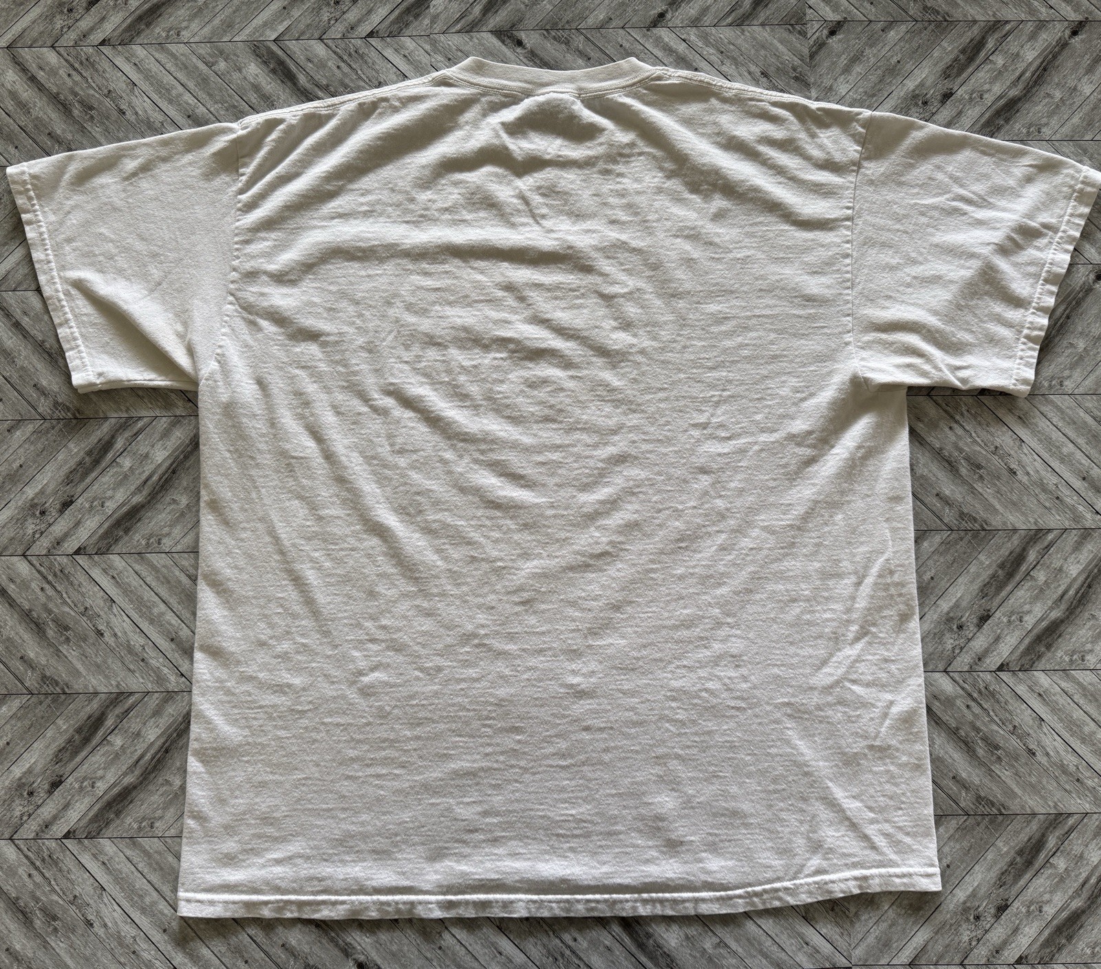 VTG Nike T-Shirt Mens XL White Just Do It Outdoor Sports Gym Running Workout 90s gallery