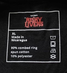 Fader Magavin & The Risky Livers Unisex Adult’s T-Shirt WR4 Black Size XL