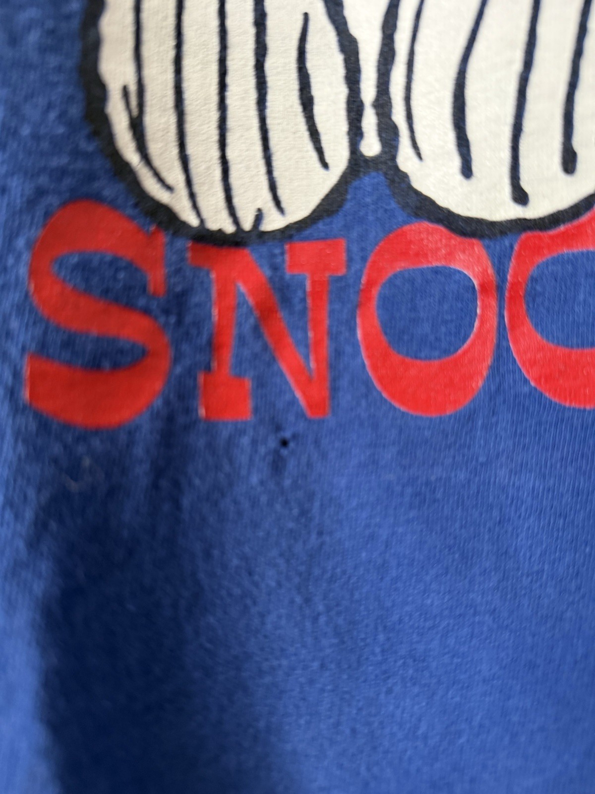 Blitzz Intl Vintage T Shirt Tee Peanuts Snoopy Blue XL gallery