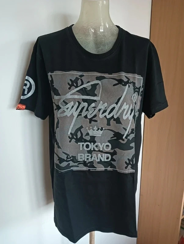 Superdry Black & Grey T-Shirt