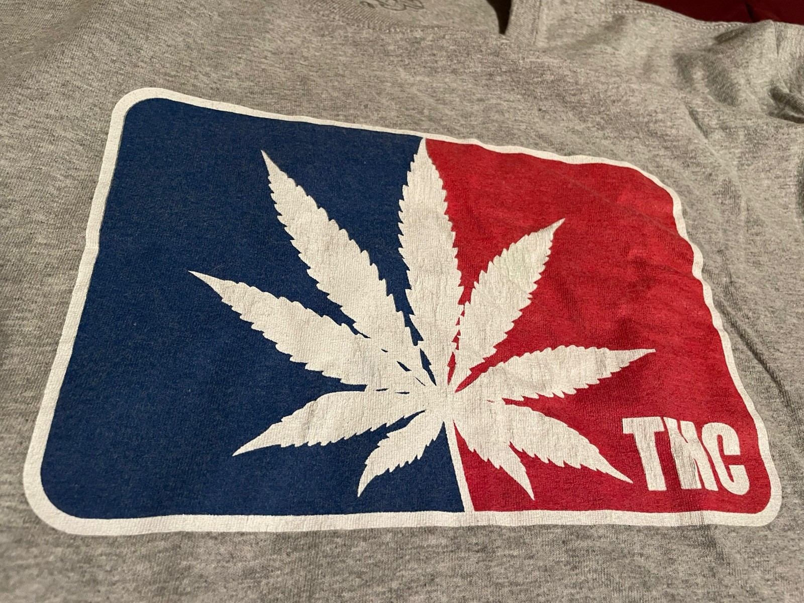 Vintage THC NBA T Shirt Large Gray Weed Marijuana Tee Spencers 2000s Drug Humor gallery