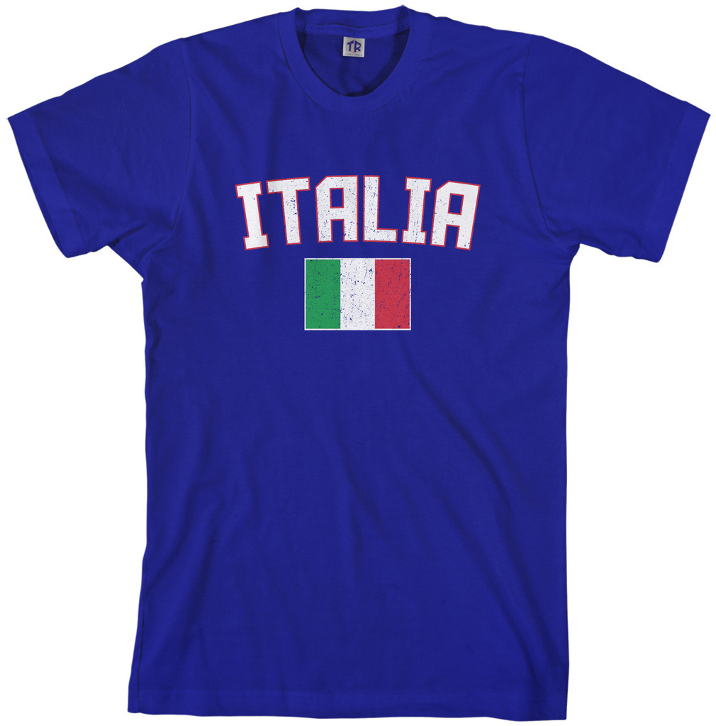 Threadrock Men's Italia Flag T-shirt italy rome italian soccer gallery