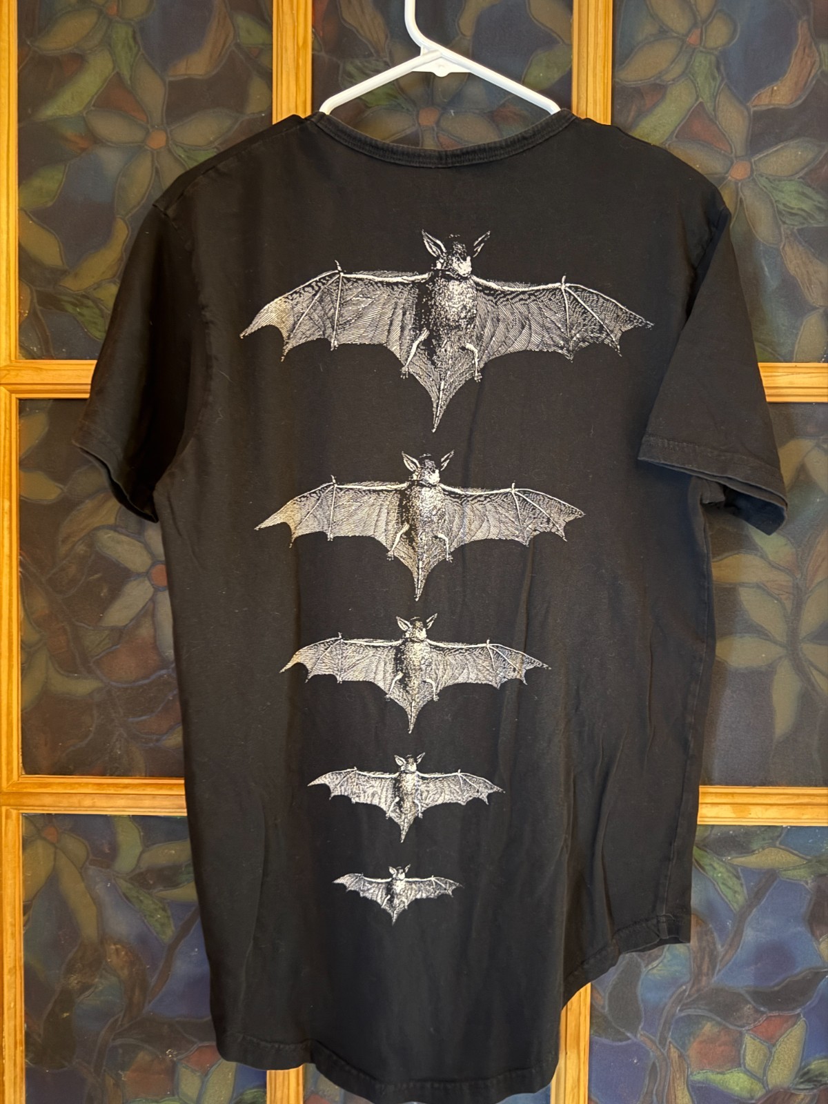 2pc Black Craft Cult II & III Graphic T-Shirts Size LARGE Black Bats Triple Moon gallery