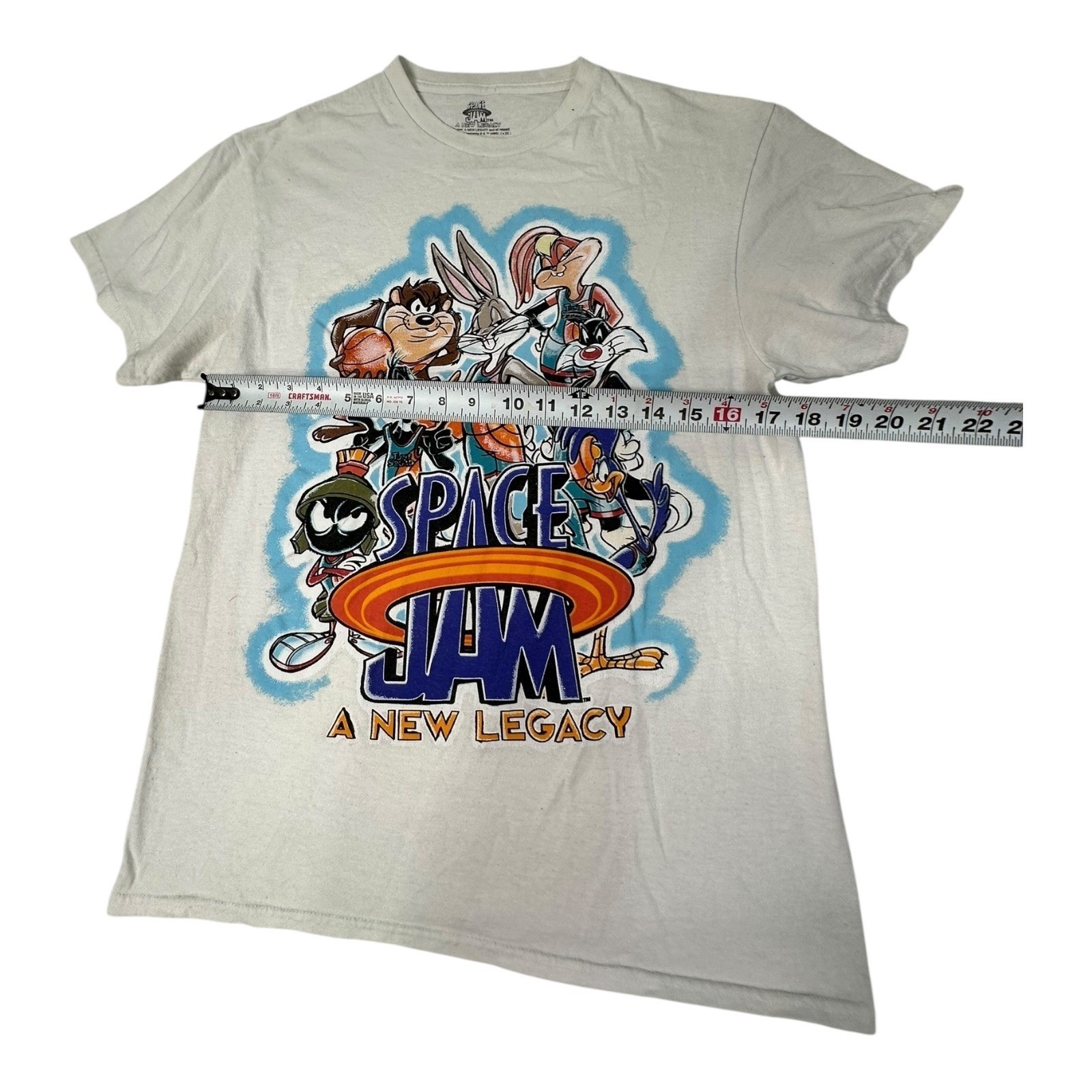 Space Jam A New Legacy T-Shirt Looney Tunes Characters Graphic Tee Medium gallery