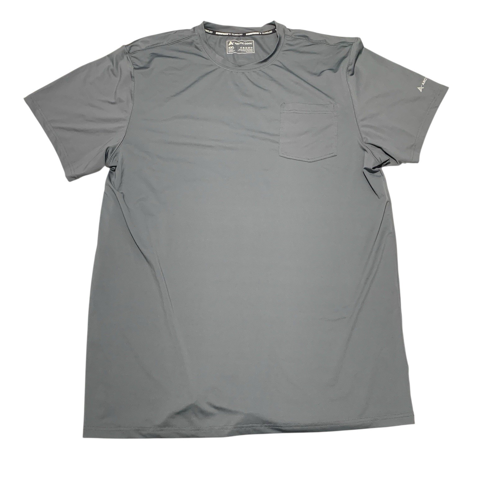 Arctic Cool T-Shirt Mens 2XL Storm Grey Vortex Vent Stretch Pocket AC2518