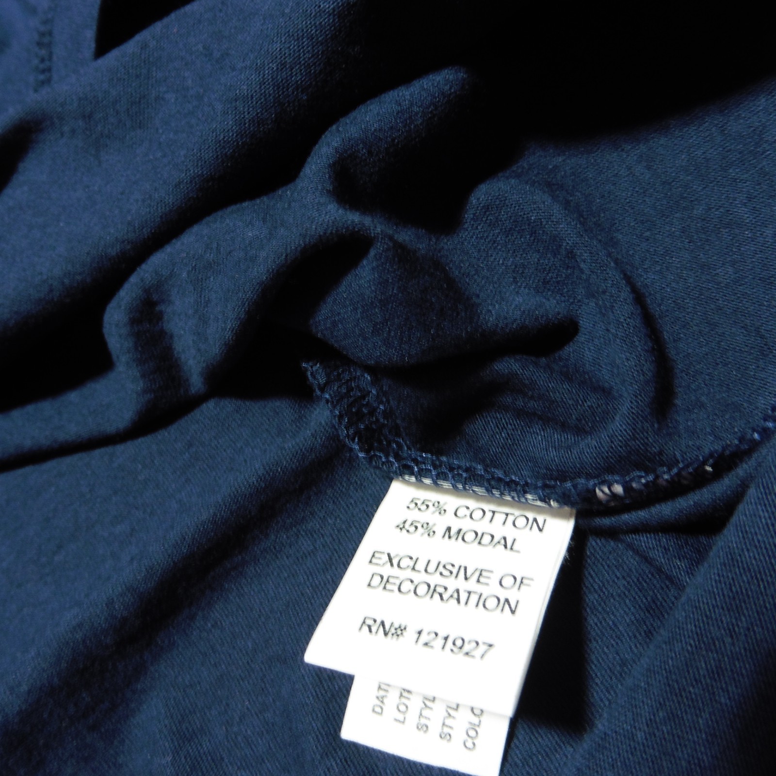 Johnnie-O Men's L Surfer Stripes Crewneck T-Shirt Navy Blue SS 1 Pocket gallery
