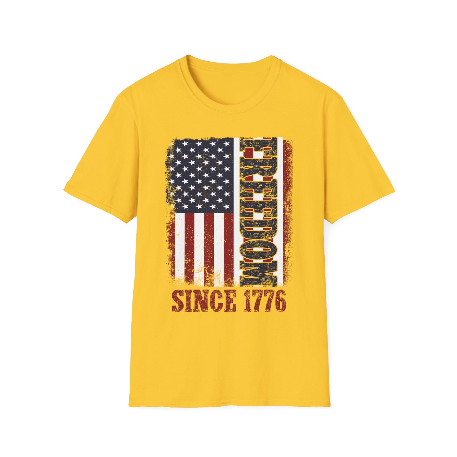 Freedom Since 1776 T-Shirt Patriotic Vintage USA Independence Day 250 Years S3XL